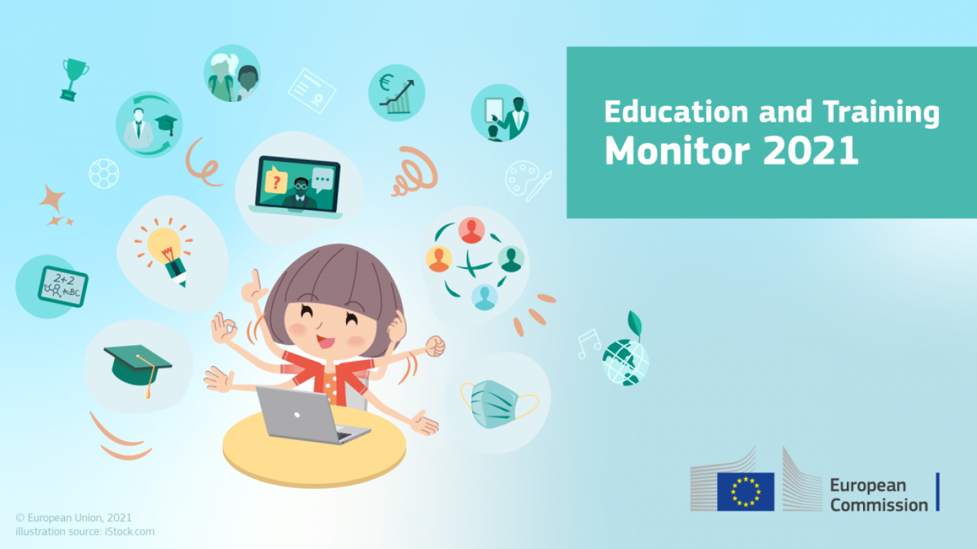 Education and Training monitor 2021 banner art