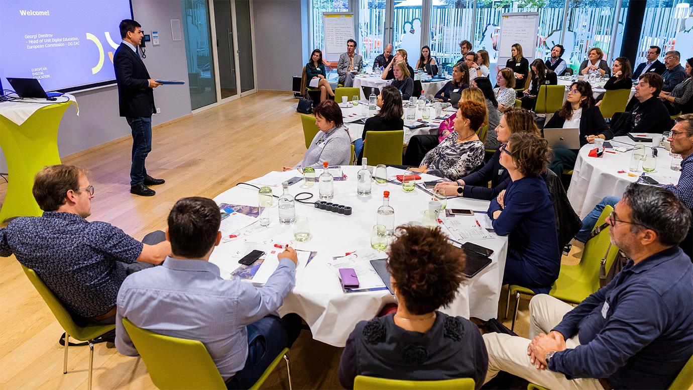 Participants to a Digital Education Hub workshop in Brussels