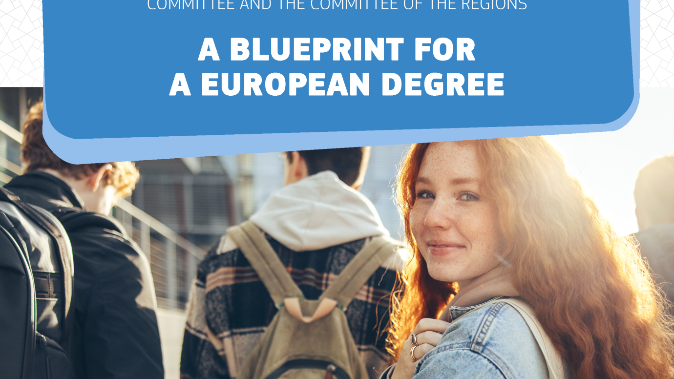 Cover page - Communication on the blueprint for a European degree (graphic version)